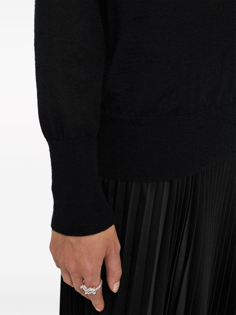 V-neck cashmere top - 4