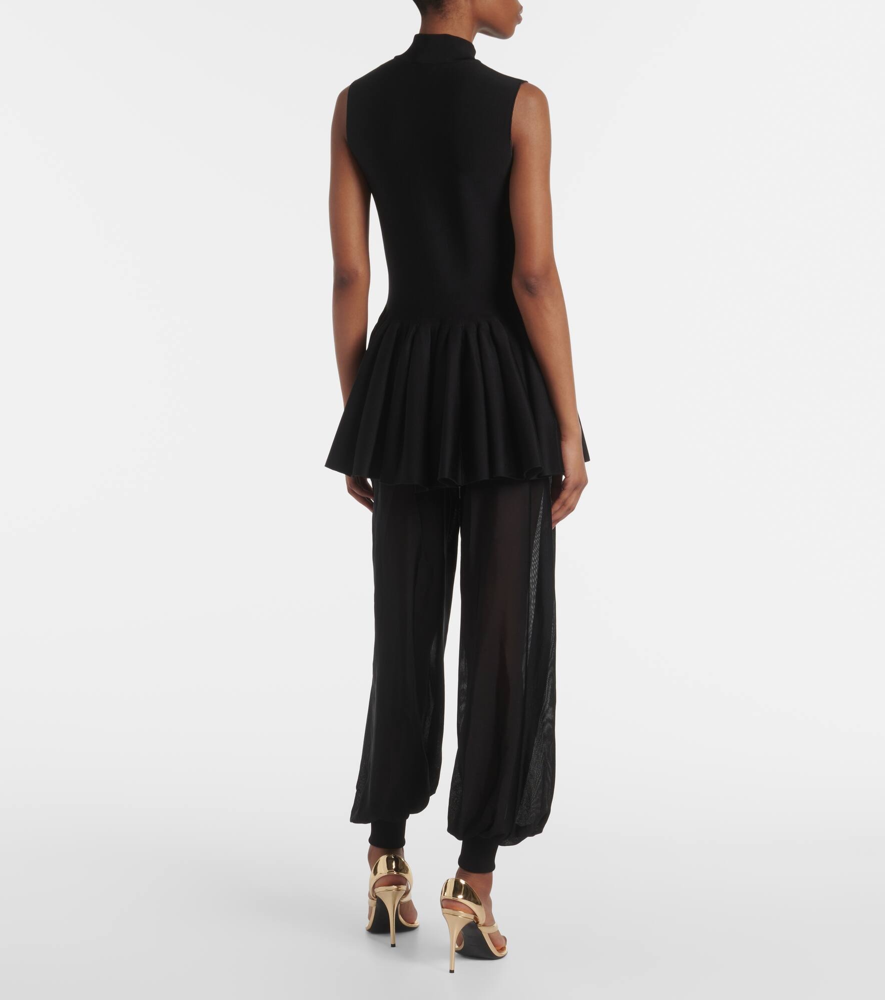 Pleated turtleneck top - 3