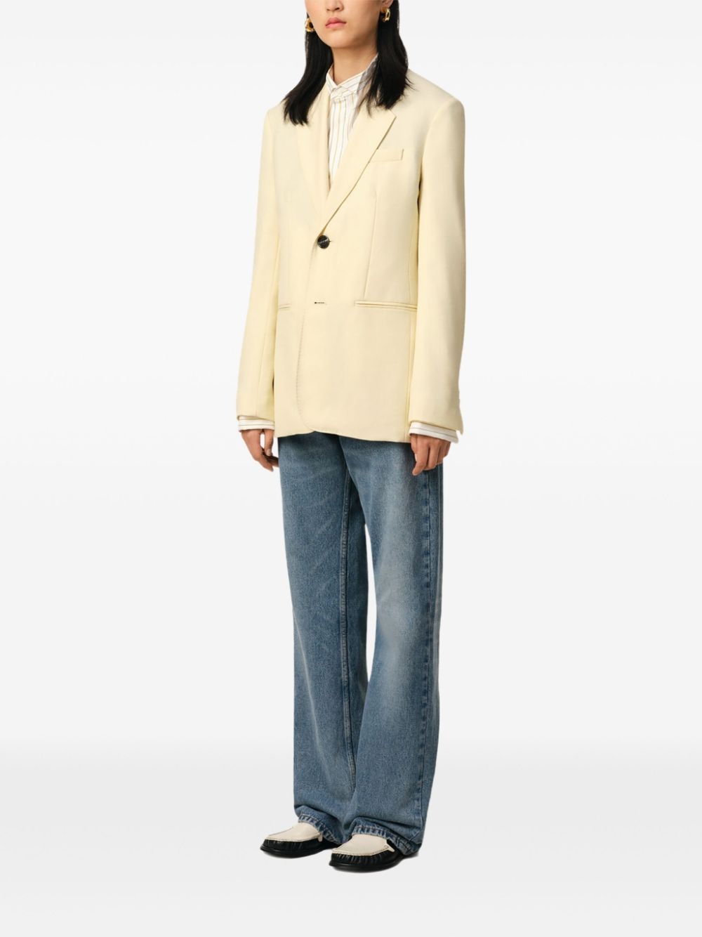 wool blazer - 3