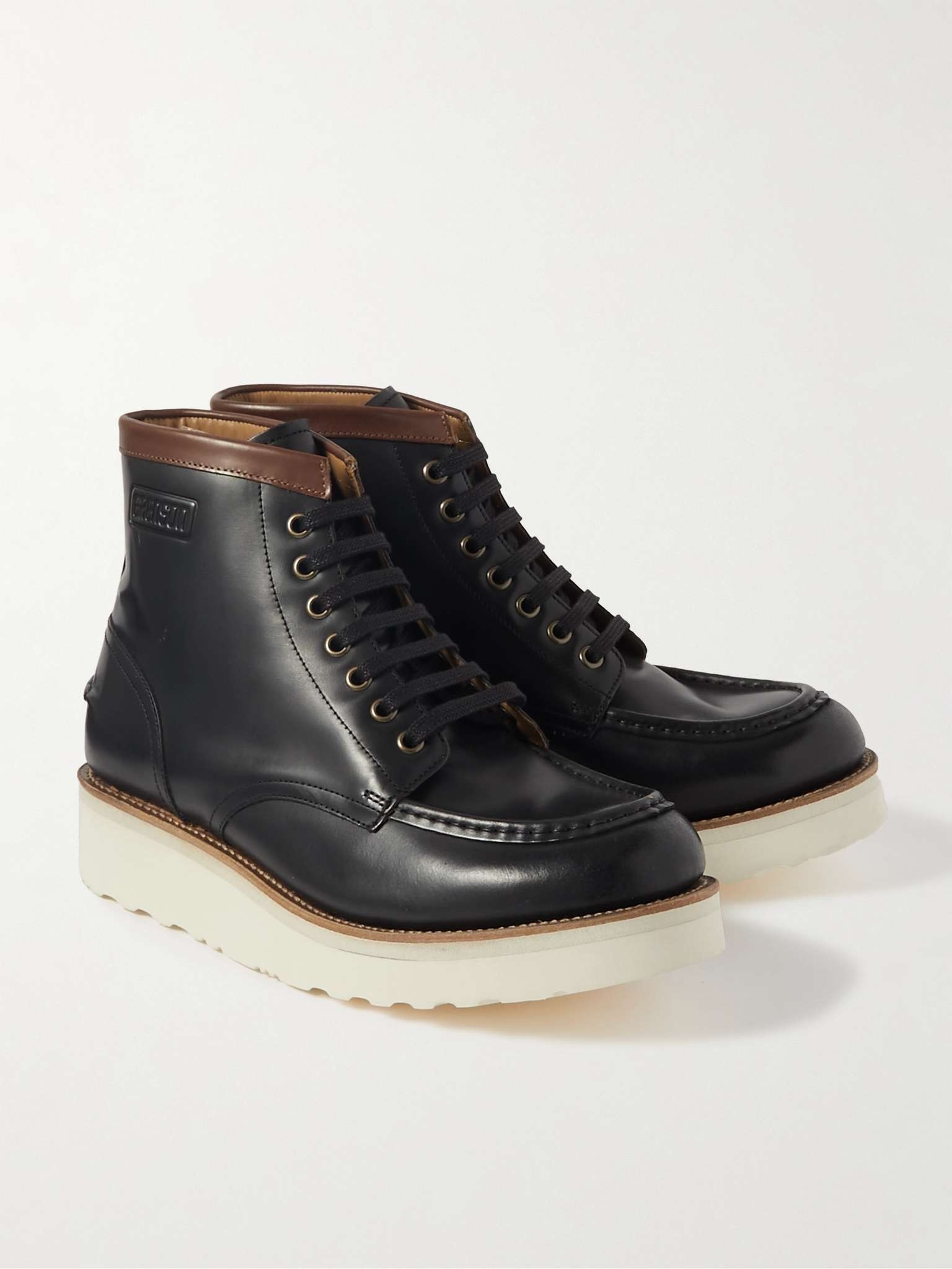 Asa Leather Derby Boots - 4