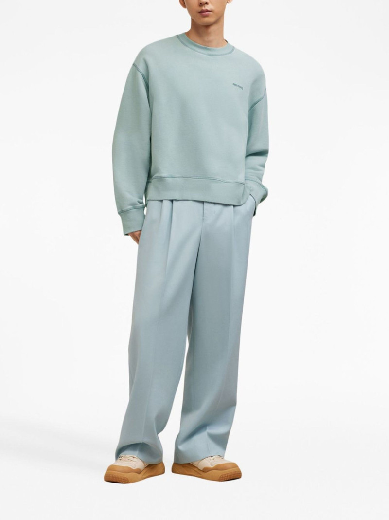 embroidered-logo cotton sweatshirt 4