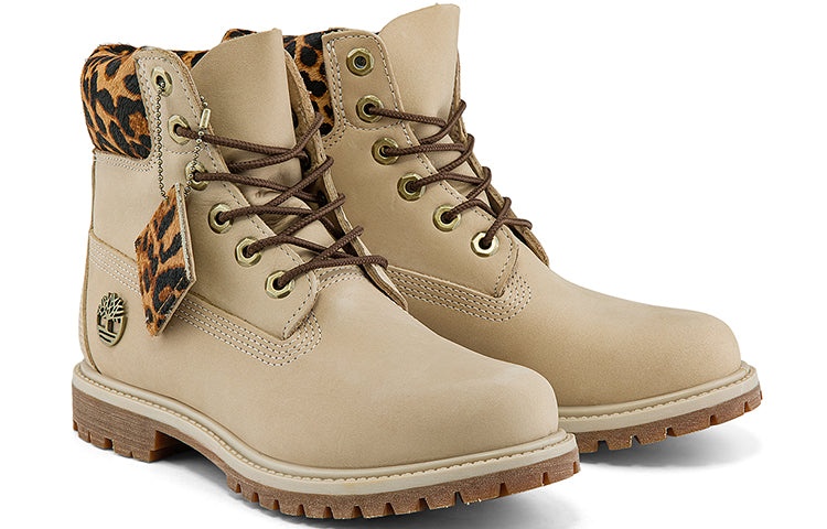 (WMNS) Timberland 6 Inch Safari Cheetah Waterproof Boot 'Ivory Nubuck' A2GY5W - 4