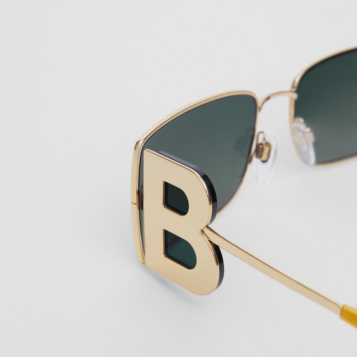 ‘B’ Lens Detail Rectangular Frame Sunglasses - 2