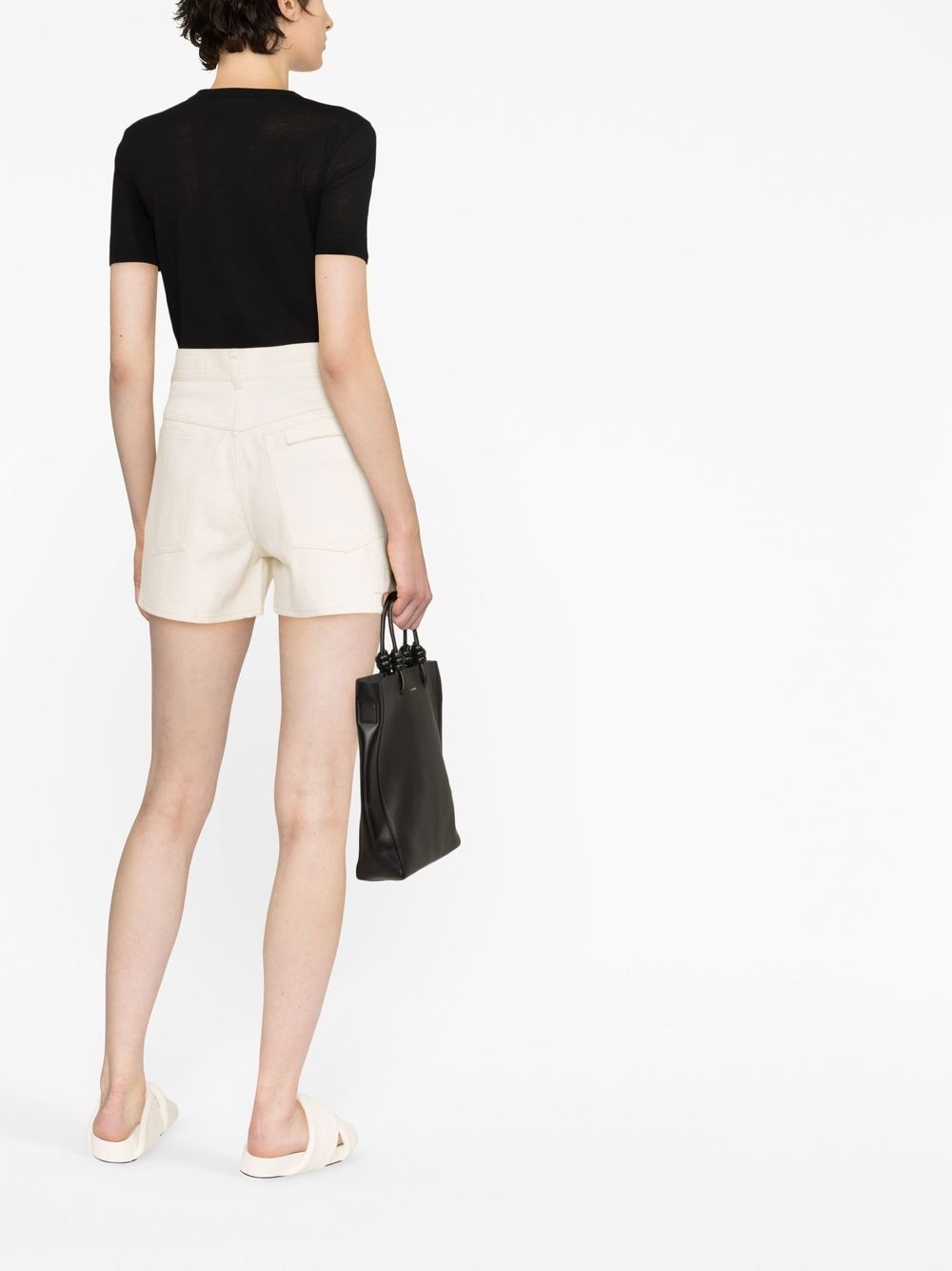 logo-print hem t-shirt - 4