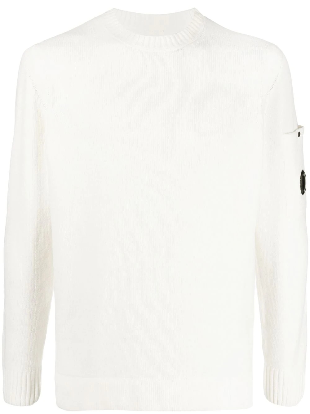 logo-patch sleeve jumper - 1