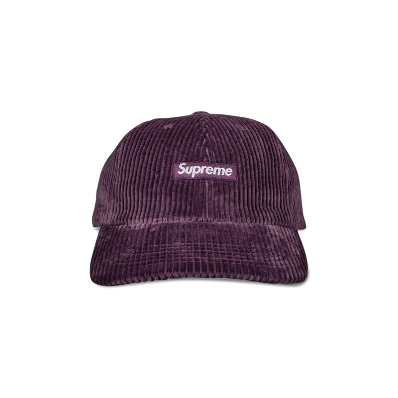 Supreme Ripple Corduroy Small Box 6-Panel 'Purple' - 1