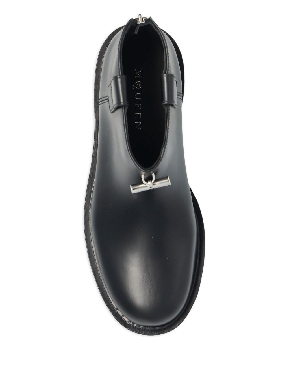 zip-fastening platform ankle boots - 3