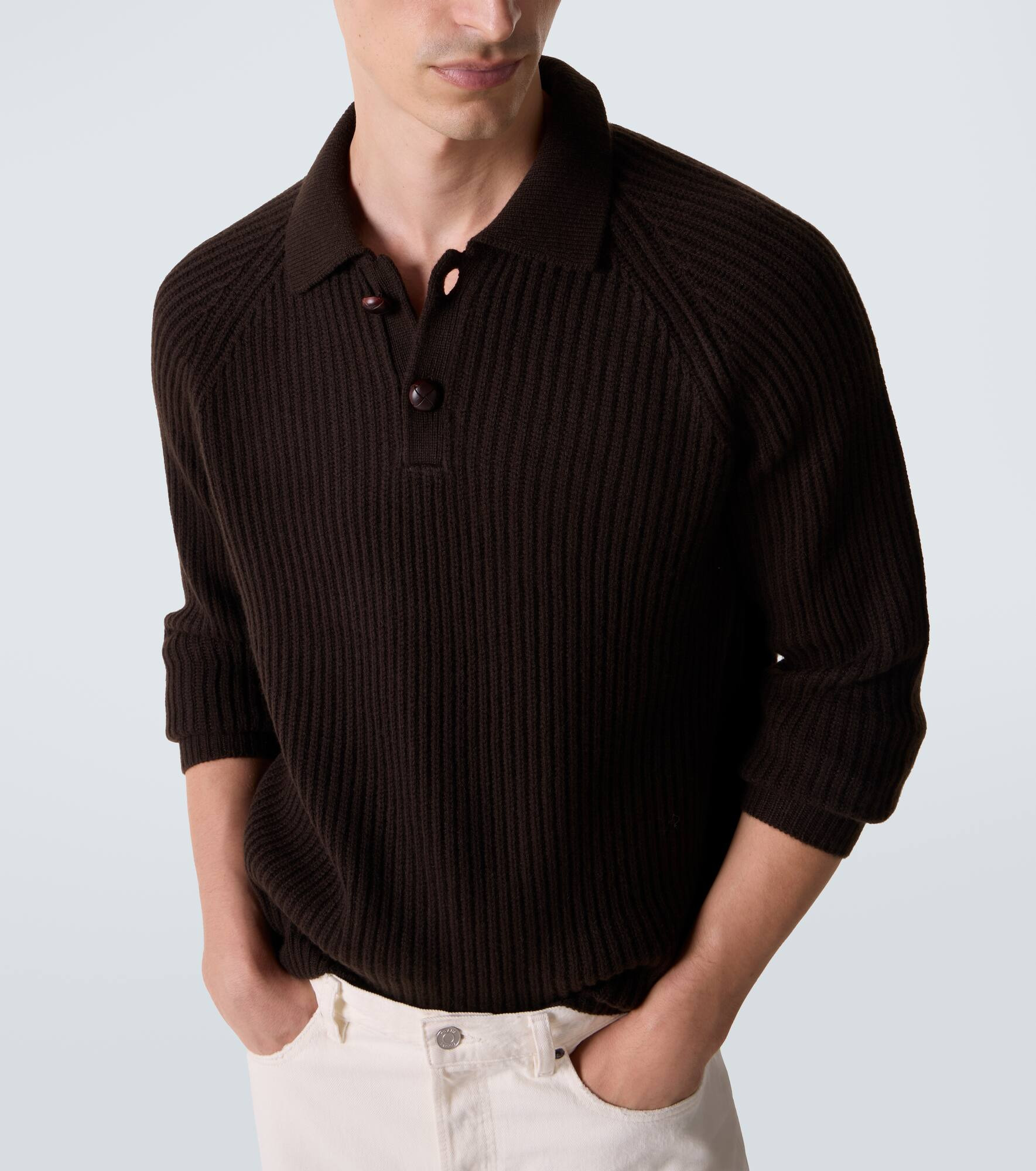Mr Darius cashmere polo sweater - 6
