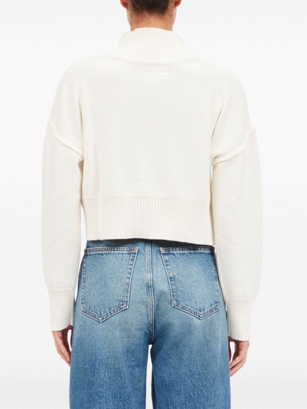 high-neck cut-out jumper - 4