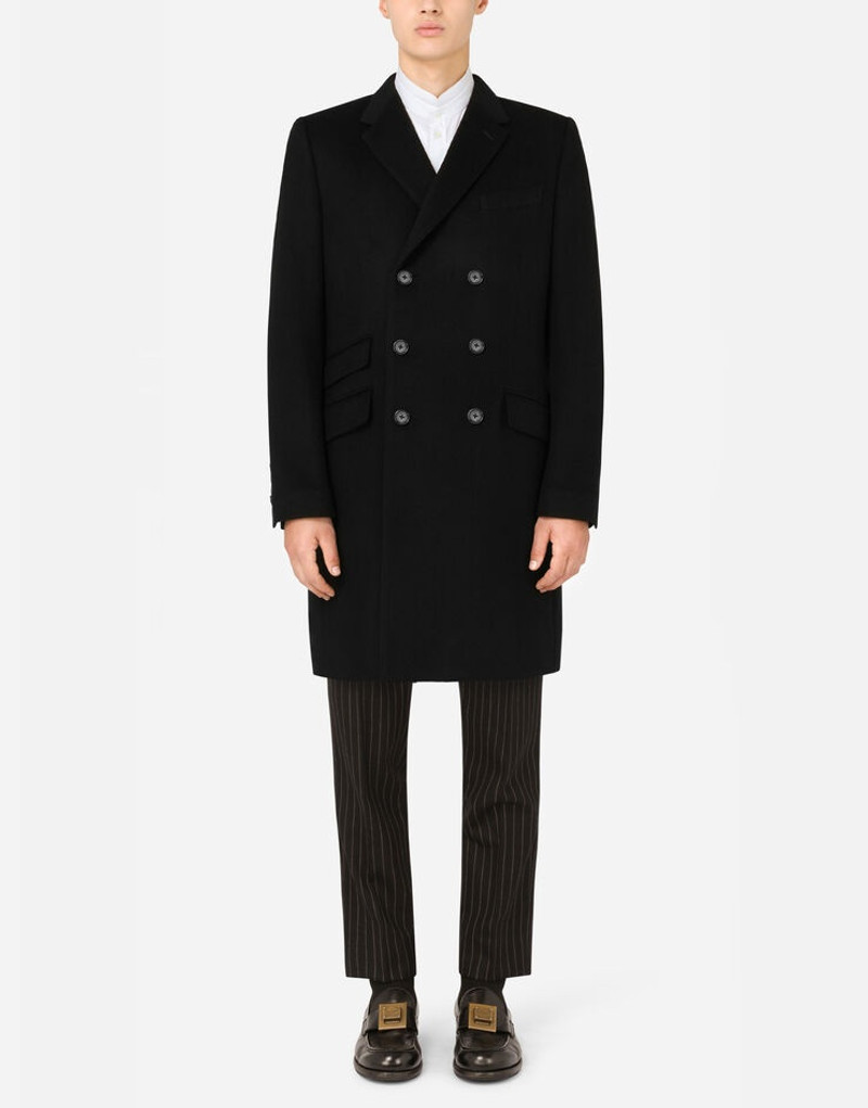 Double-breasted cashmere coat 1