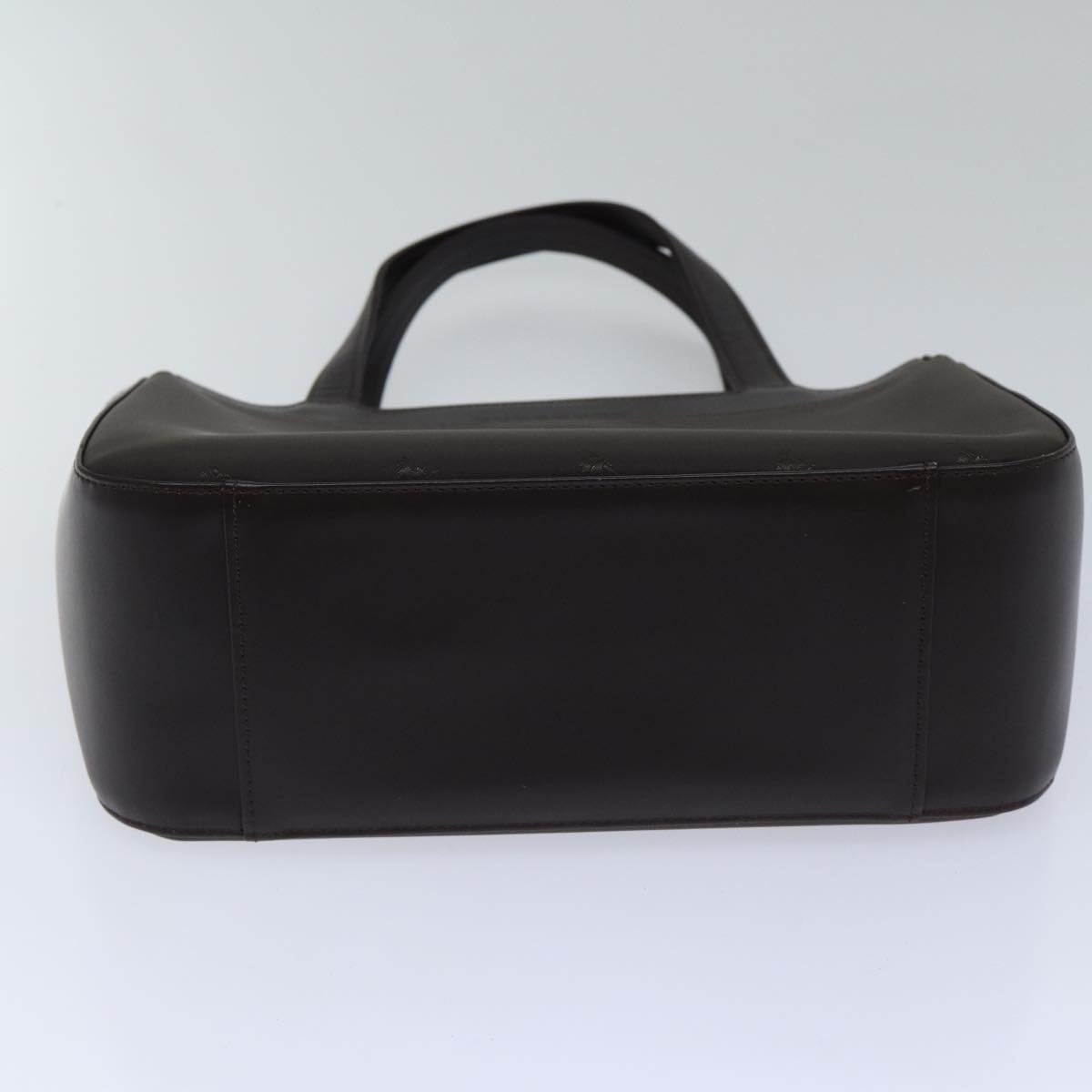 Burberry Hand Bag Nylon Leather Brown Silver - 9
