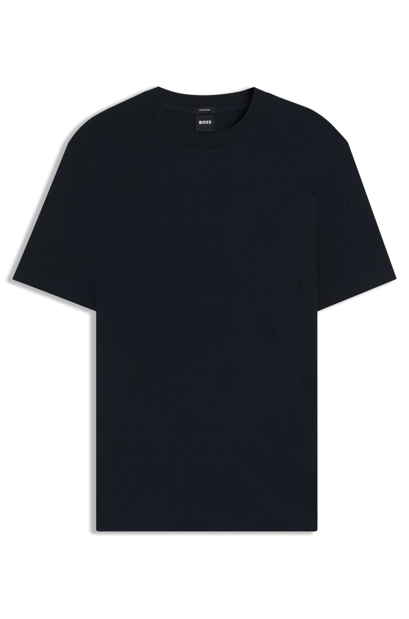 MERCERIZED-COTTON T-SHIRT WITH DOUBLE B MONOGRAMS 1