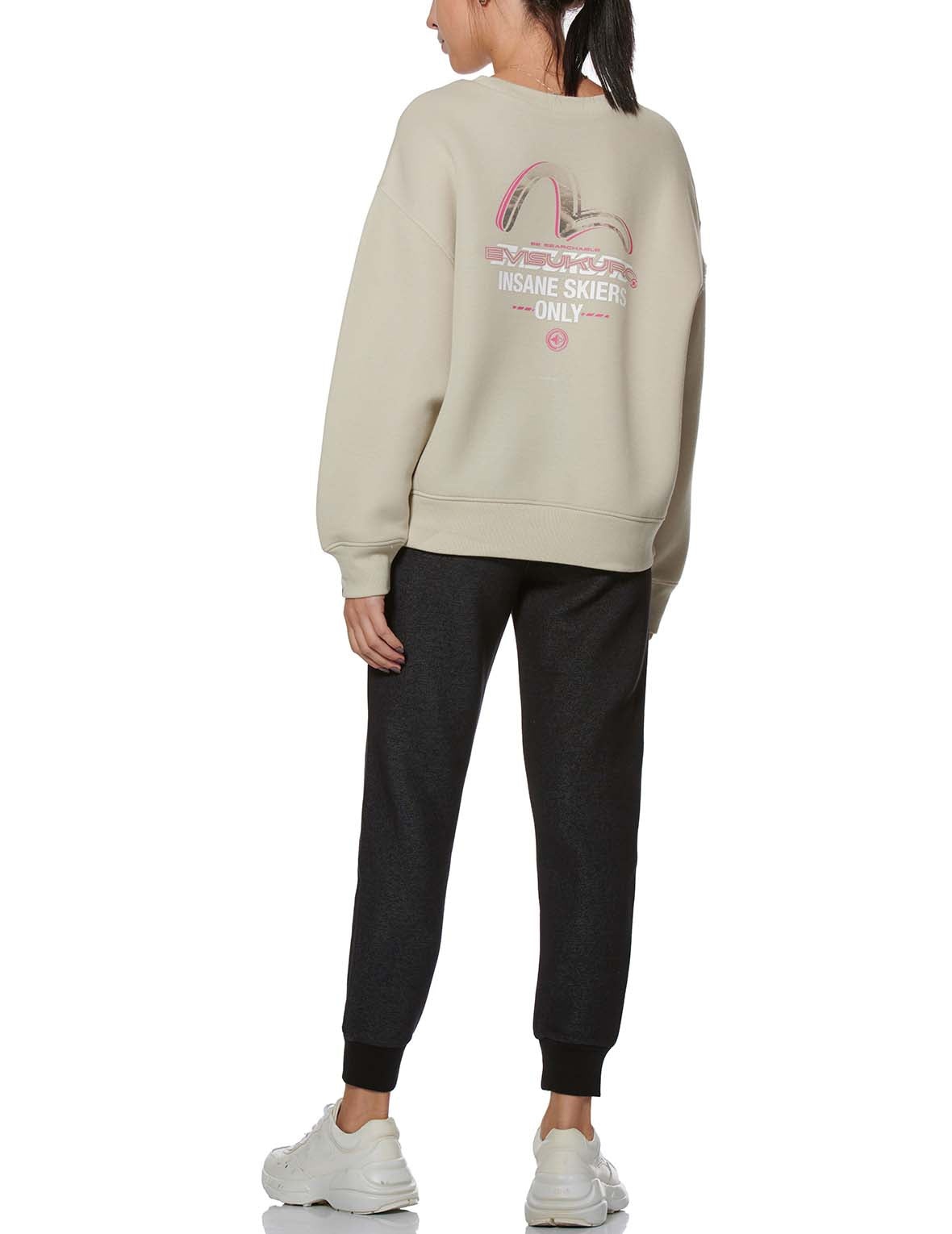 Seagull Print 2-Way Oversized Sweatshirt - 5