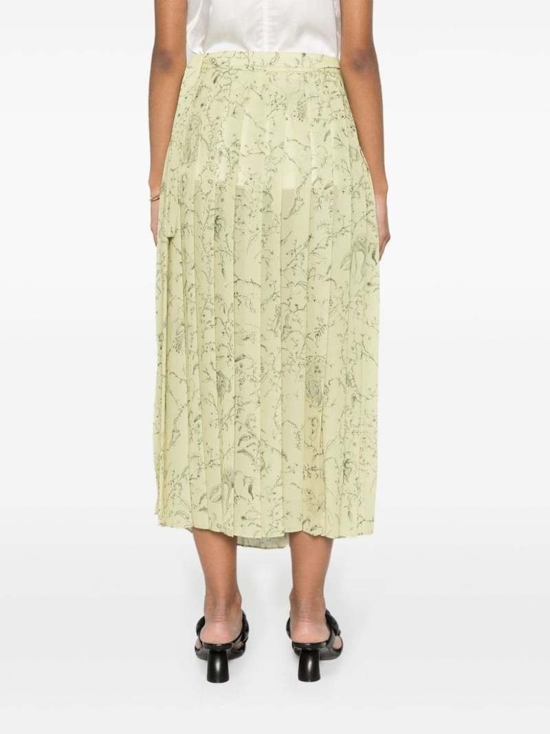 graphic-print pleated skirt 4