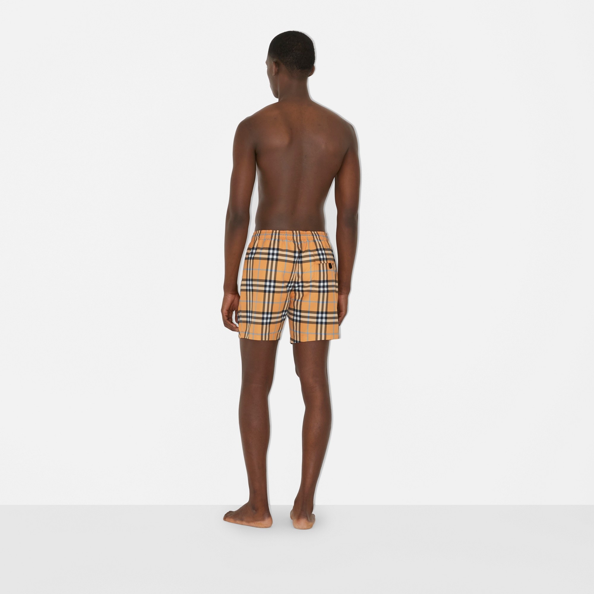 Check Drawcord Swim Shorts - 4