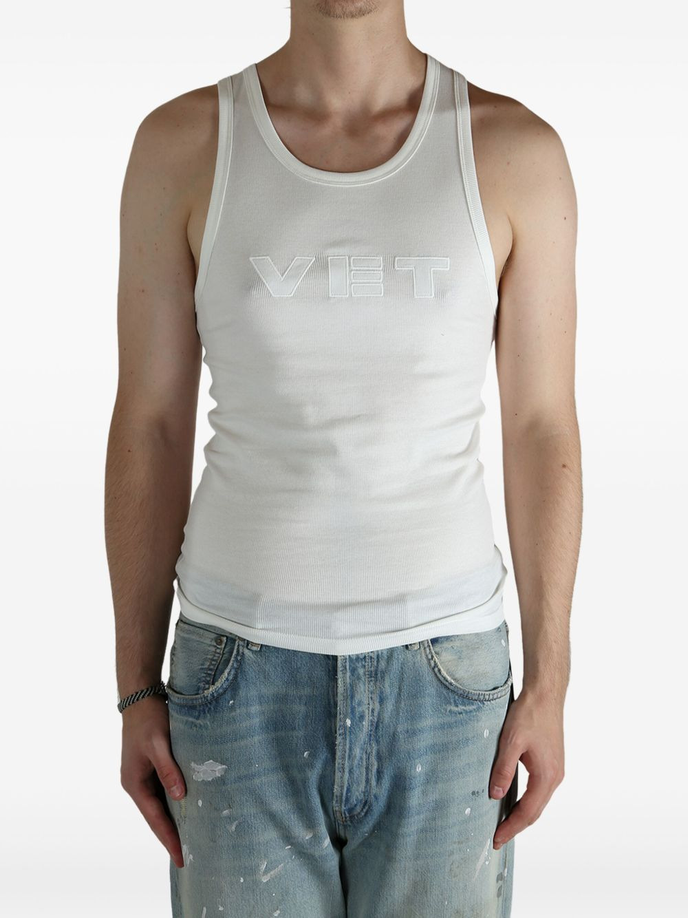 logo-detail tank top - 3