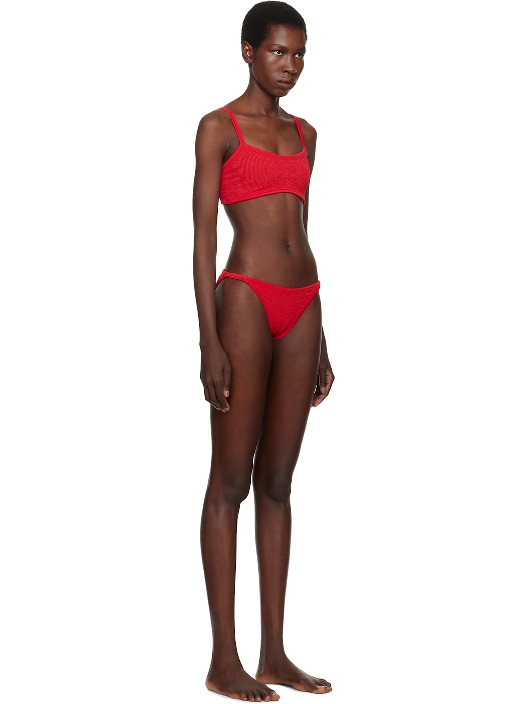 Red Tyler Tonal Bikini - 2
