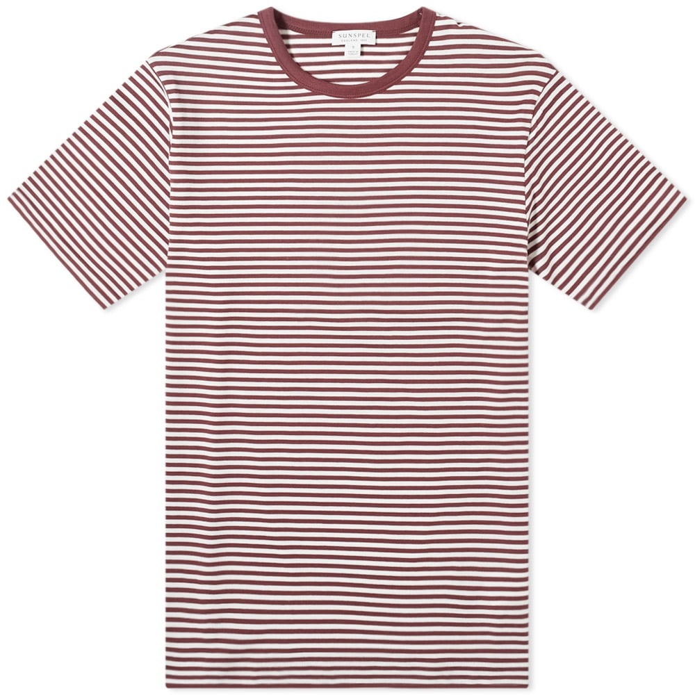 Sunspel Classic English Stripe Tee - 1