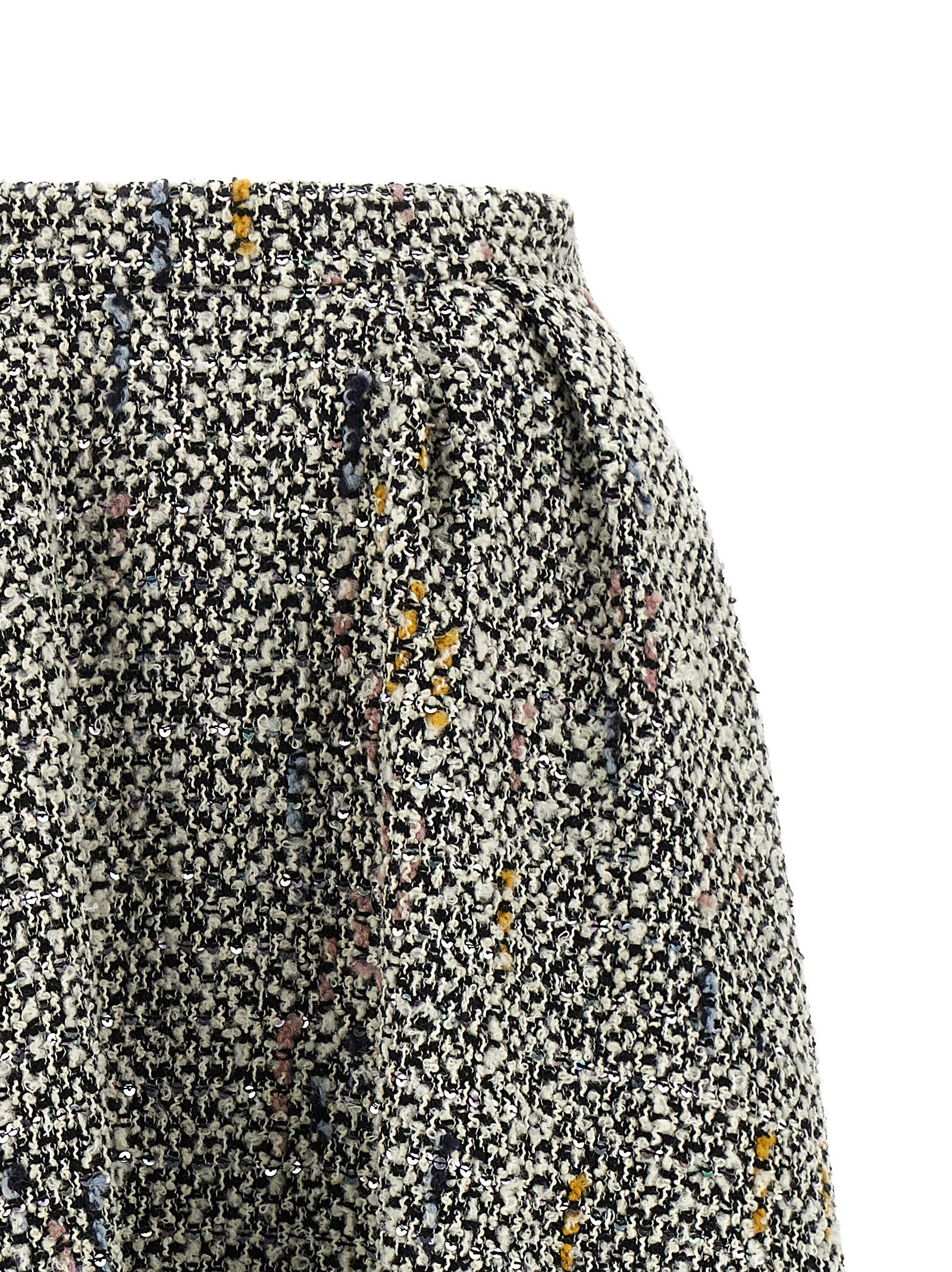 Tweed Skirt Skirts White - 3