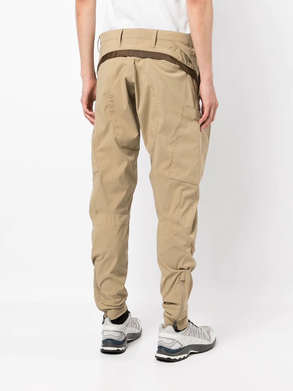 articulated cargo-pocket detail trousers - 4