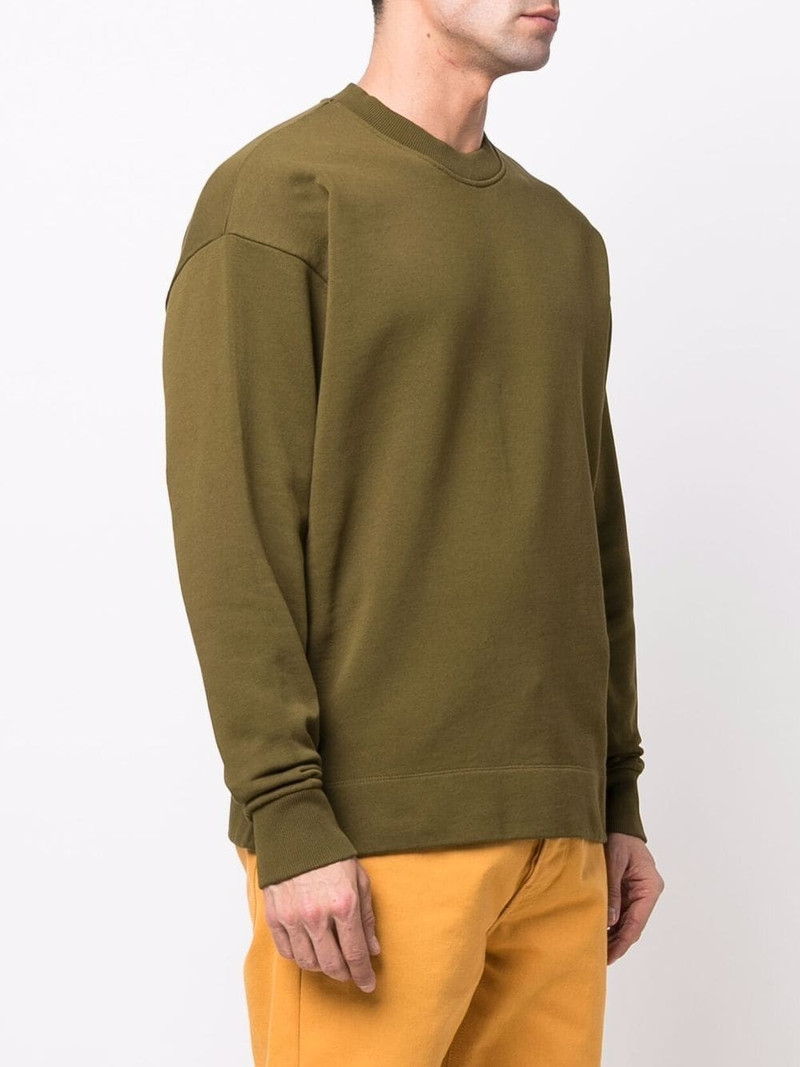 crew-neck organic cotton sweatshirt 4