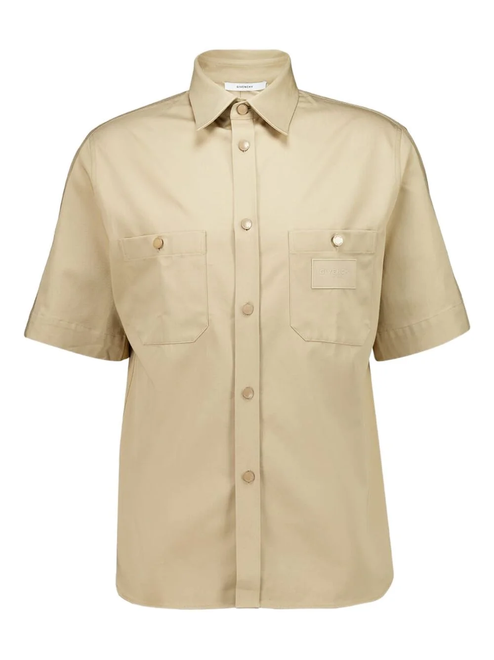 short-sleeve cotton shirt - 1