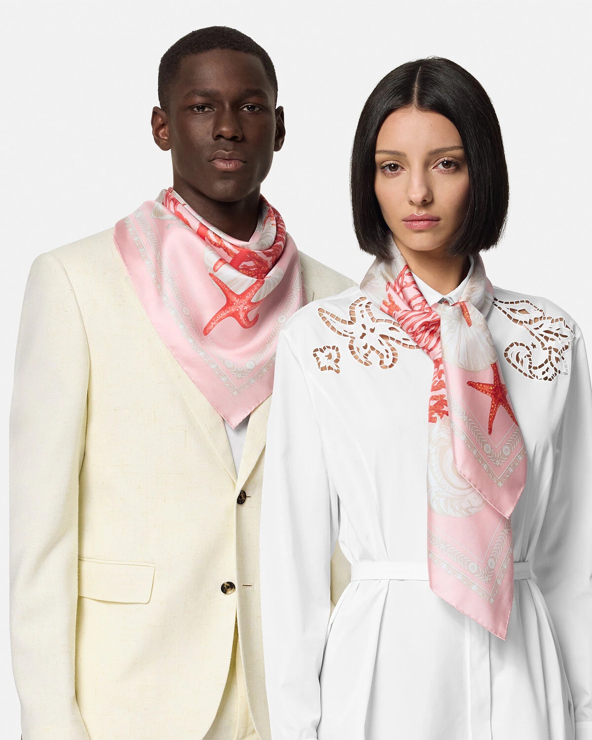 Barocco Sea Silk Foulard 35" - 3