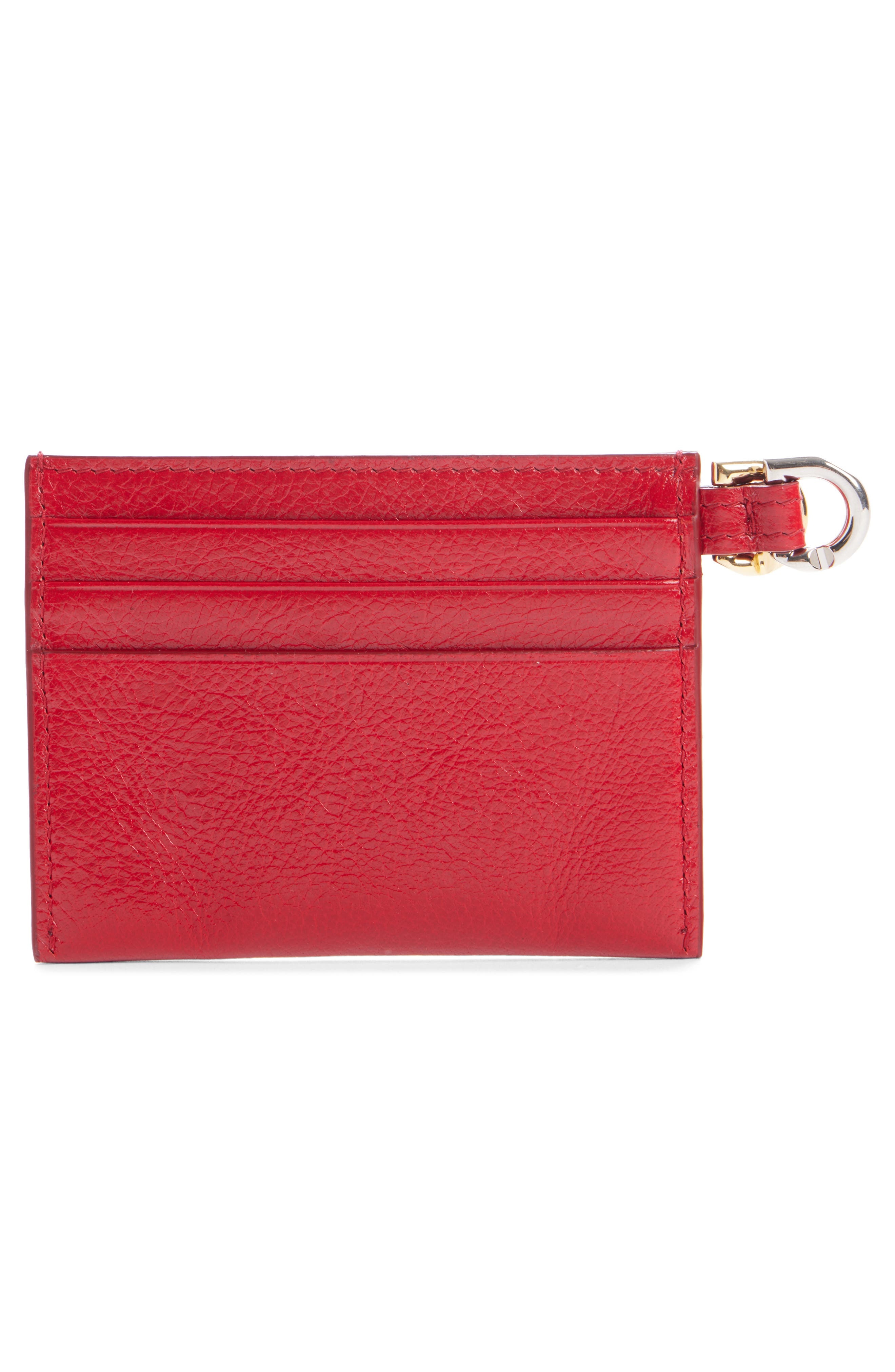 Givenchy Voyou Leather Card Case in Vermillon at Nordstrom - 2