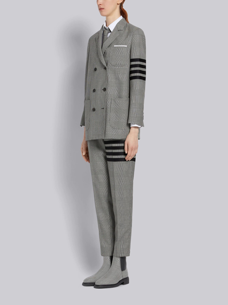 Black and White Prince of Wales Crepe Sole Chelsea Boot 6