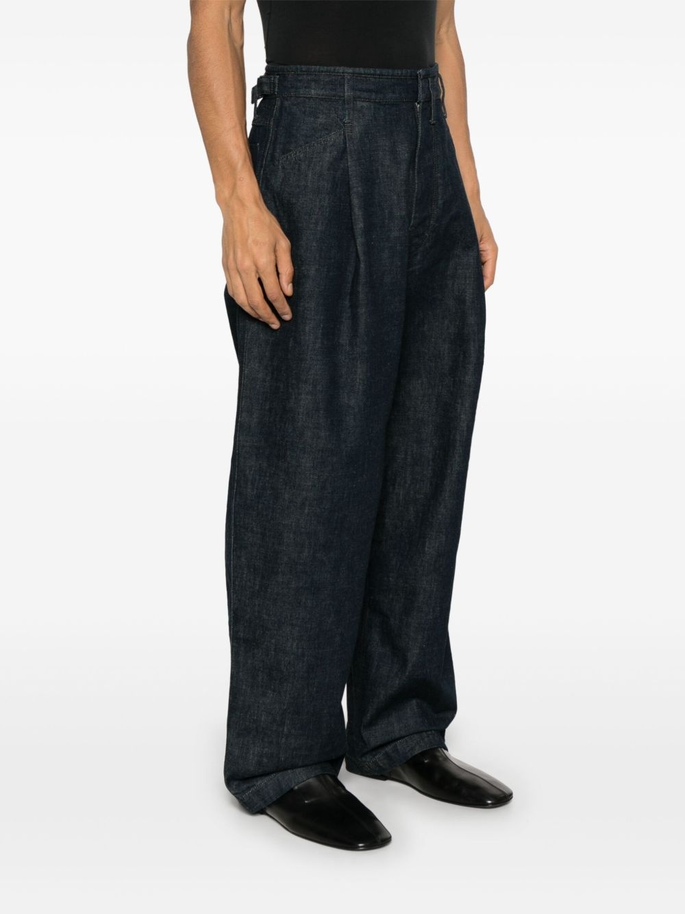 pleated workwear jeans - 3