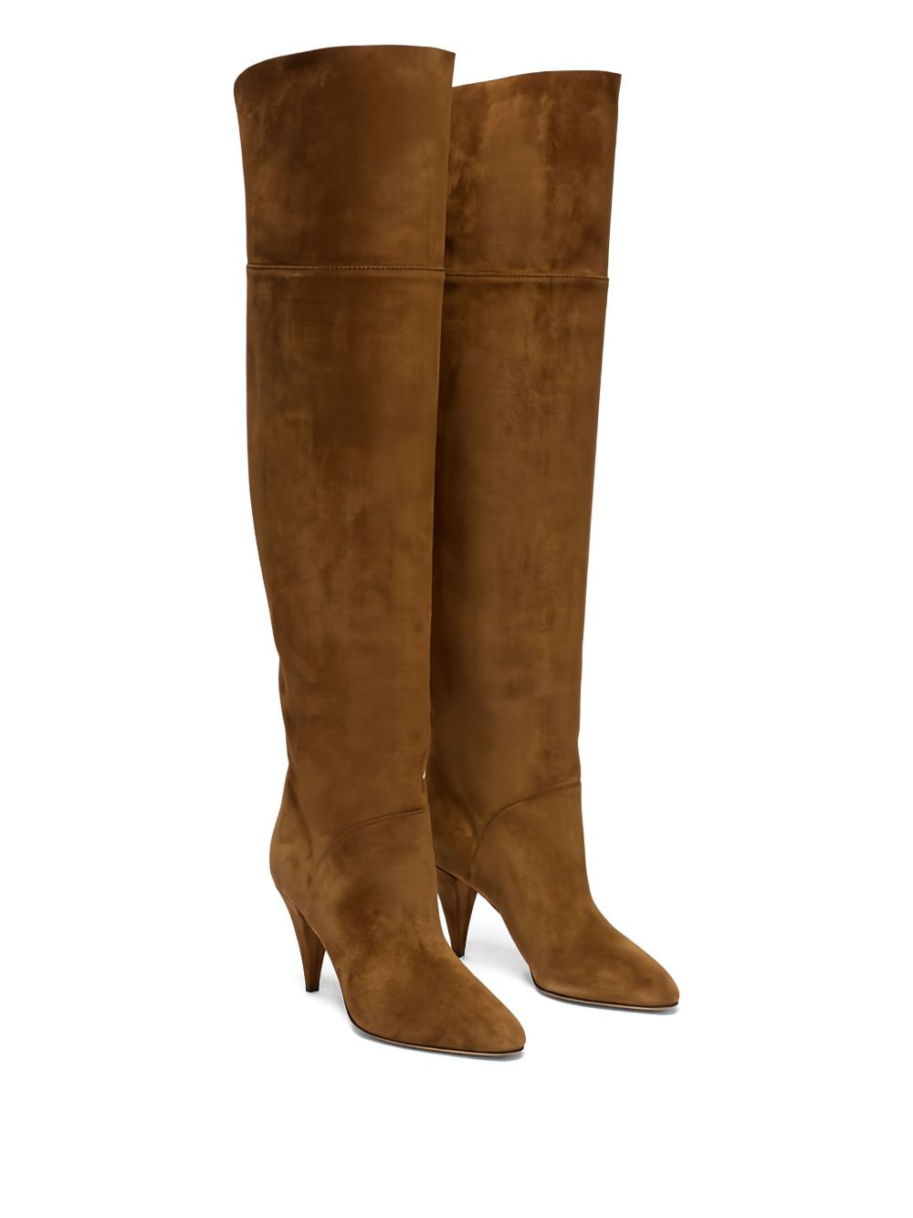 120MM suede calfskin high-heeled boots - 2
