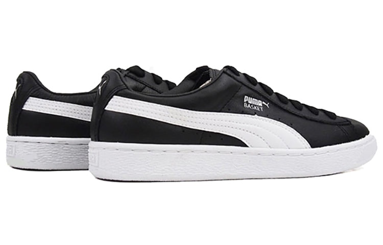 (WMNS) PUMA Basket Classic Lfs Casual Sneakers Black/White 362892-21 - 3