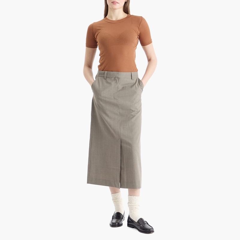 AURALEE Auralee Sheer Rib T-Shirt outlook