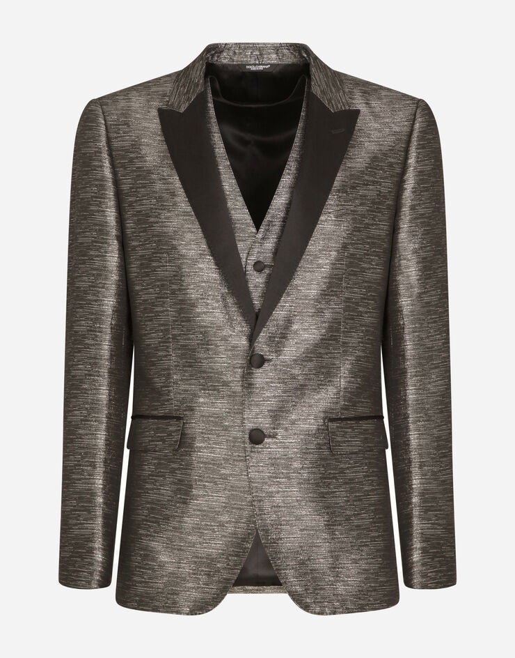 Lamé jacquard Martini-fit tuxedo suit - 3