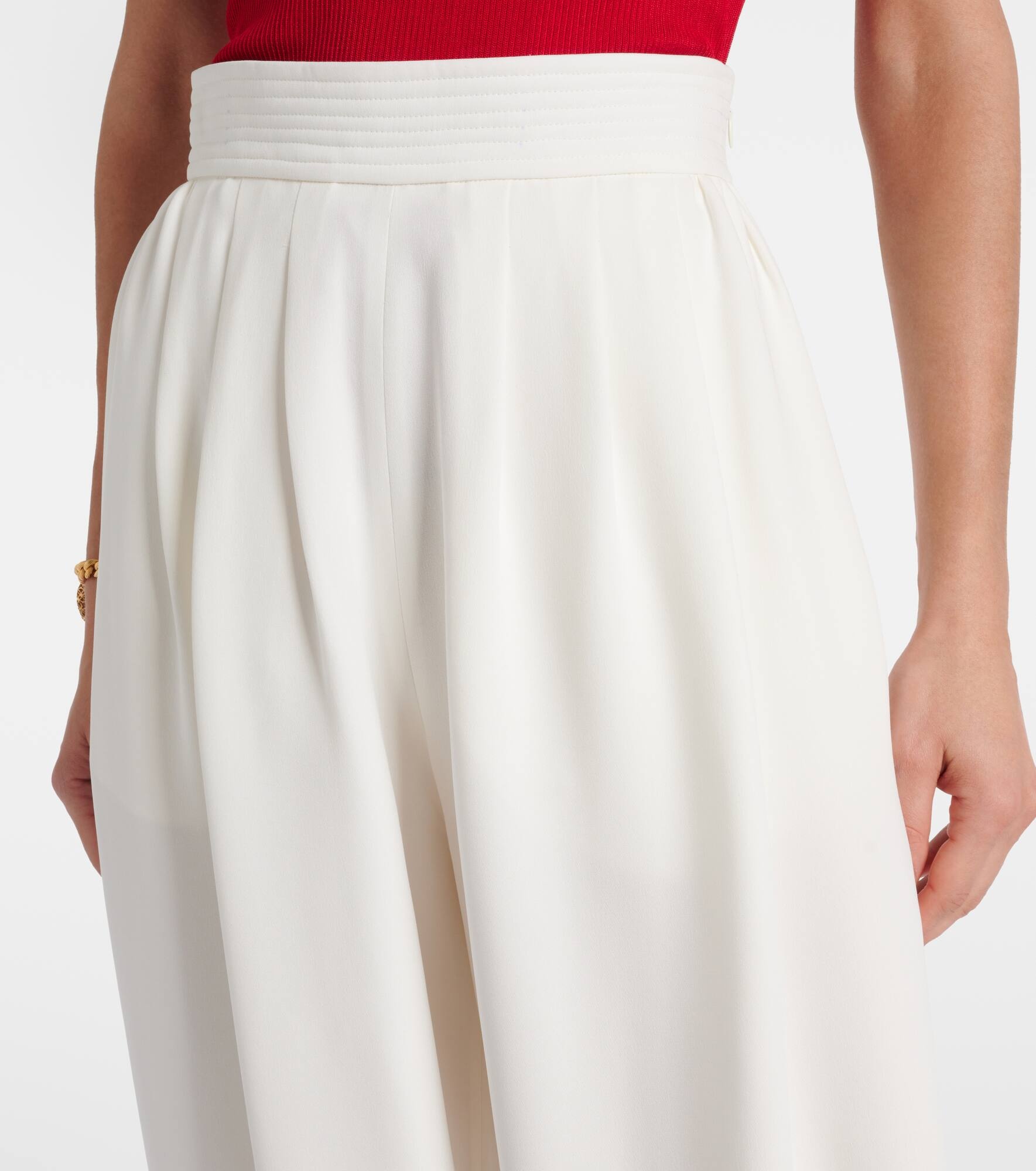 Cady Couture silk wide-leg pants - 4