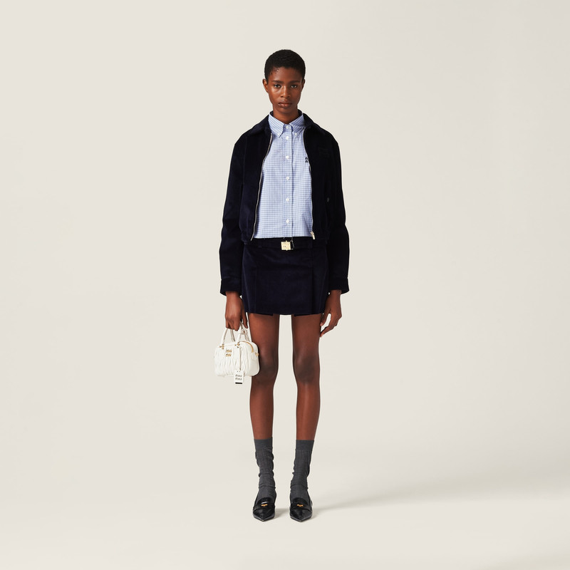 Miu Miu Corduroy blouson jacket outlook