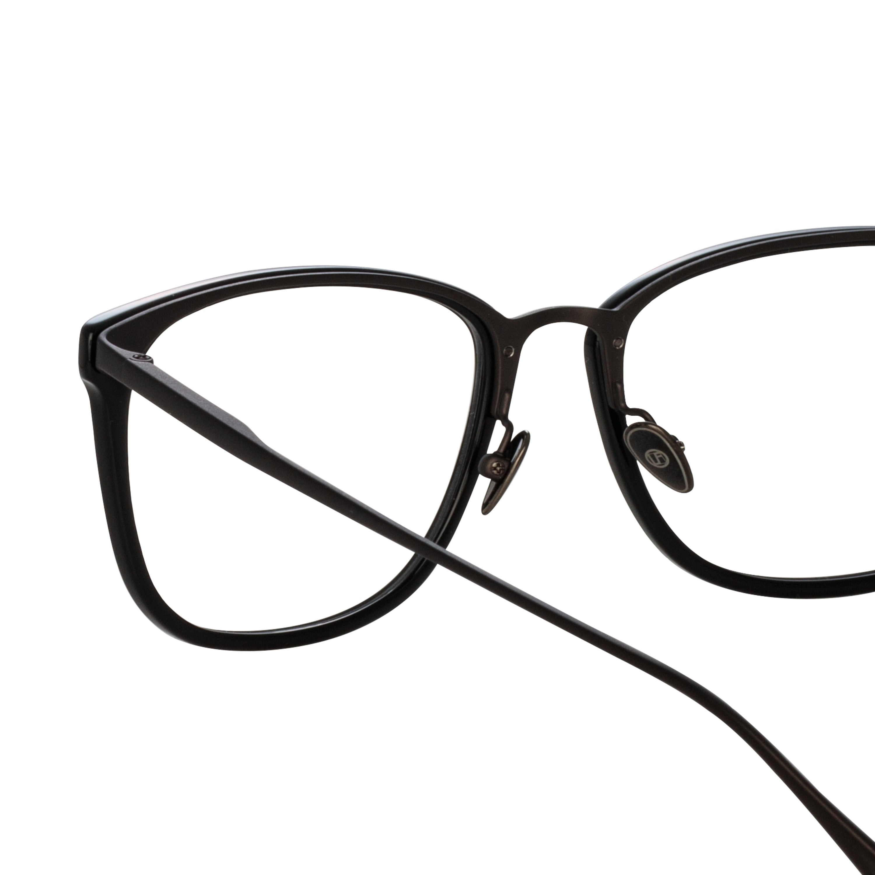 CASSIN OPTICAL D-FRAME IN MATT NICKEL - 5