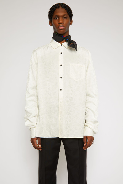 Acne Studios Floral jacquard shirt white outlook