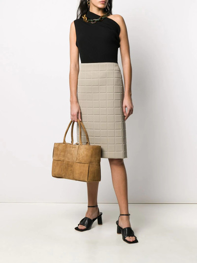 Bottega Veneta quilted straight skirt outlook