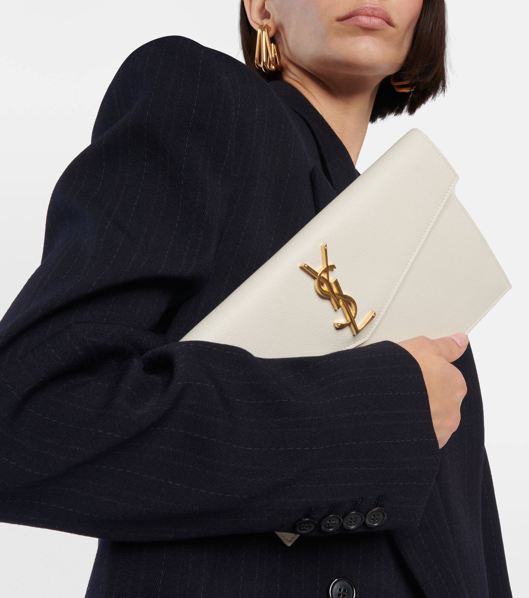 Uptown leather clutch - 2