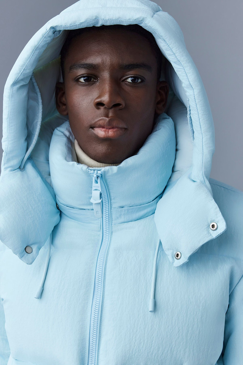 KENT-TR Tactile ripstop down jacket with hood 5