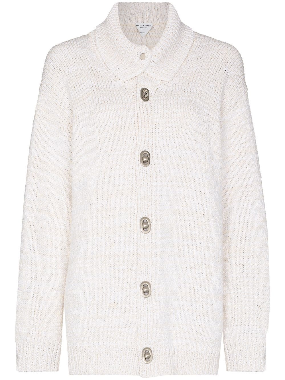 textured knit cardigan - 1