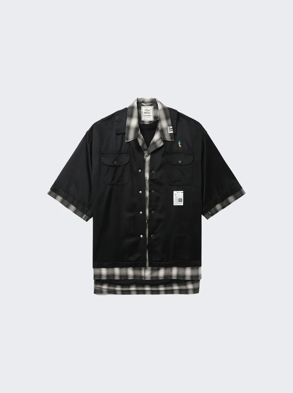 Double Layered Shirts Black - 1