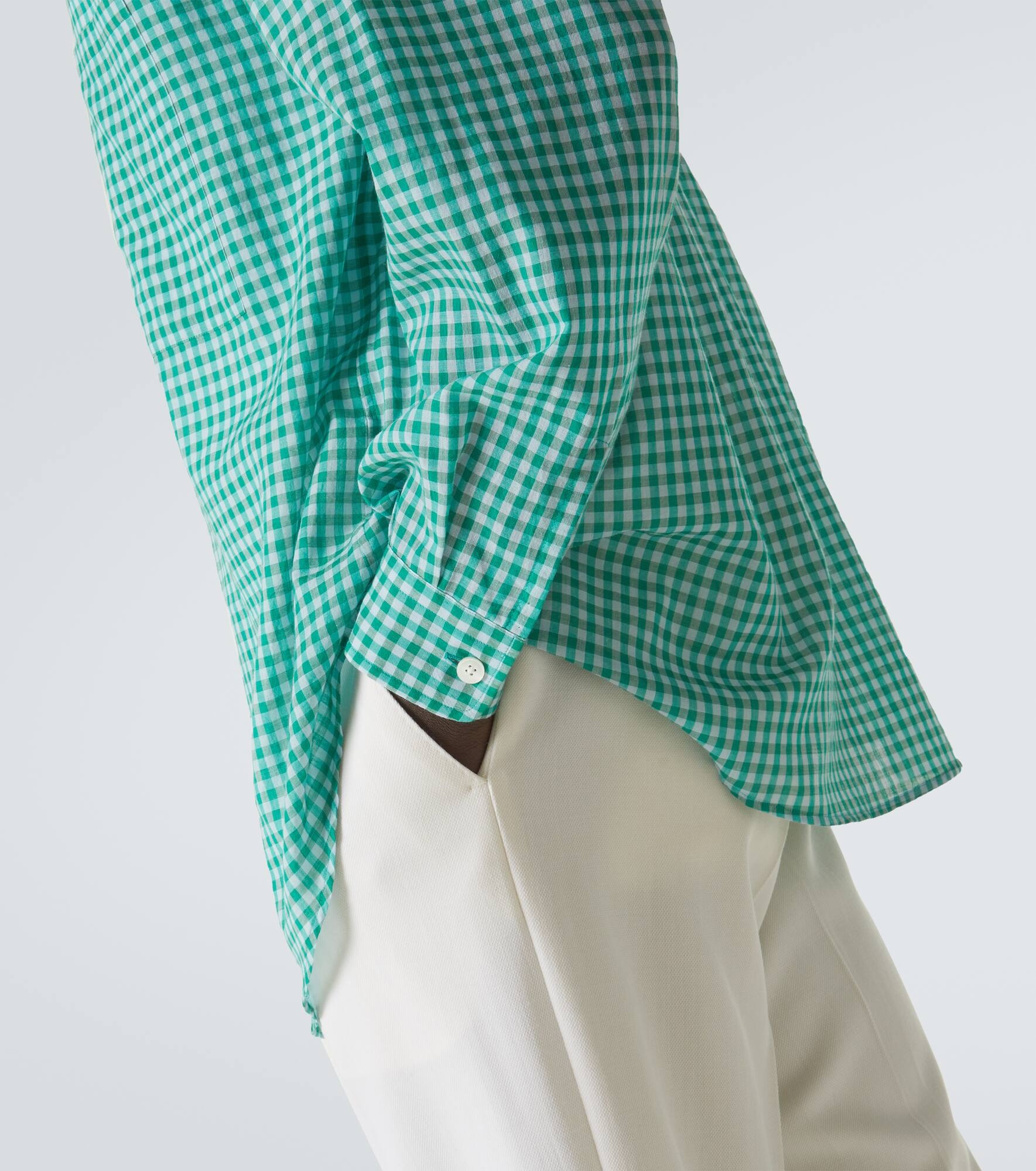 Gingham cotton shirt - 7