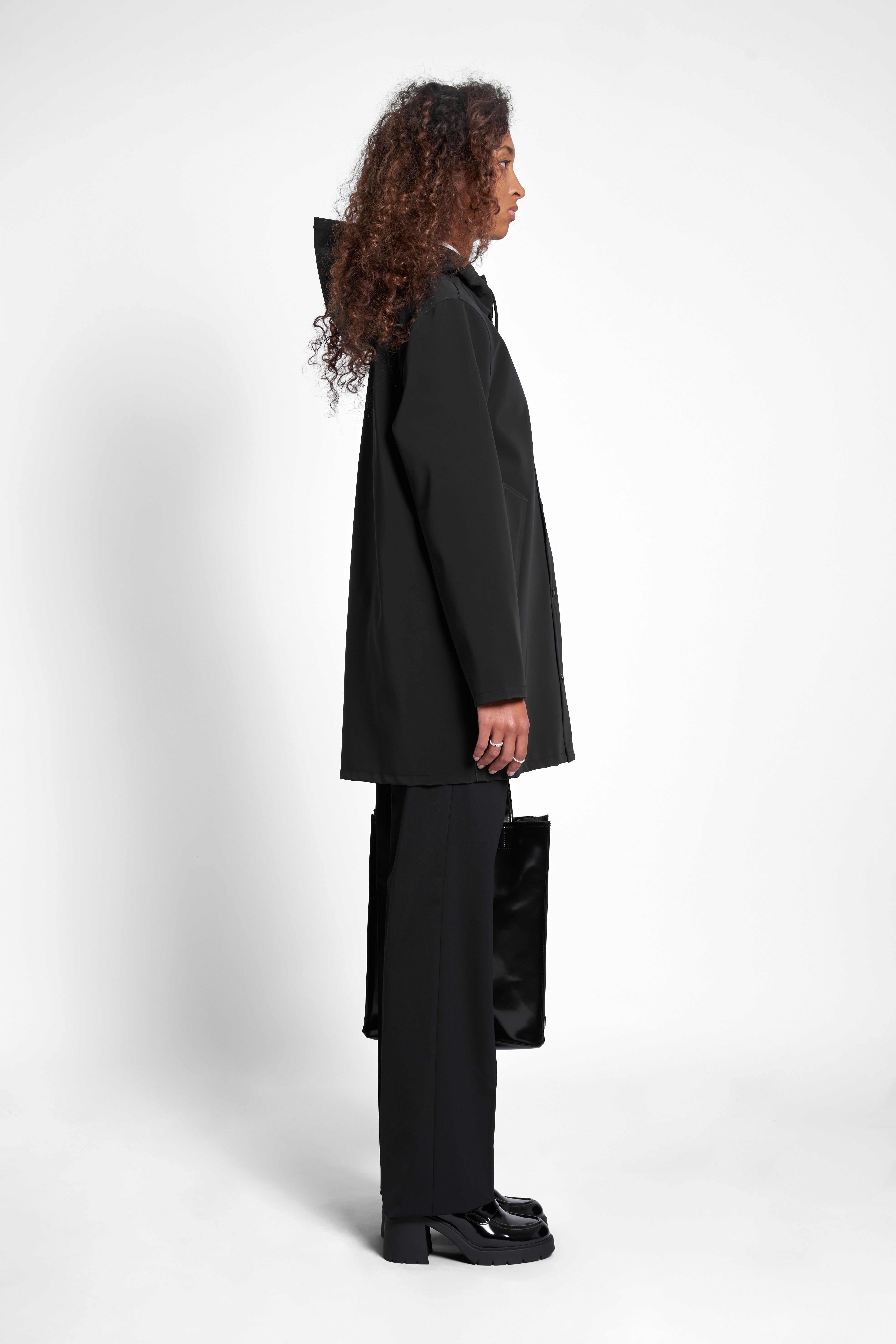 Stockholm Matte Raincoat Black - 2