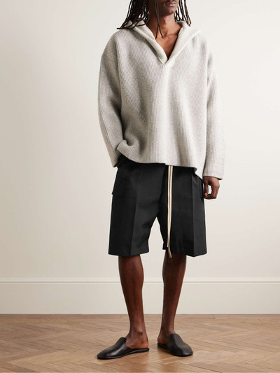 Fear of God Straight-Leg Pleated Wool and Cotton-Blend Twill Drawstring Cargo Shorts outlook