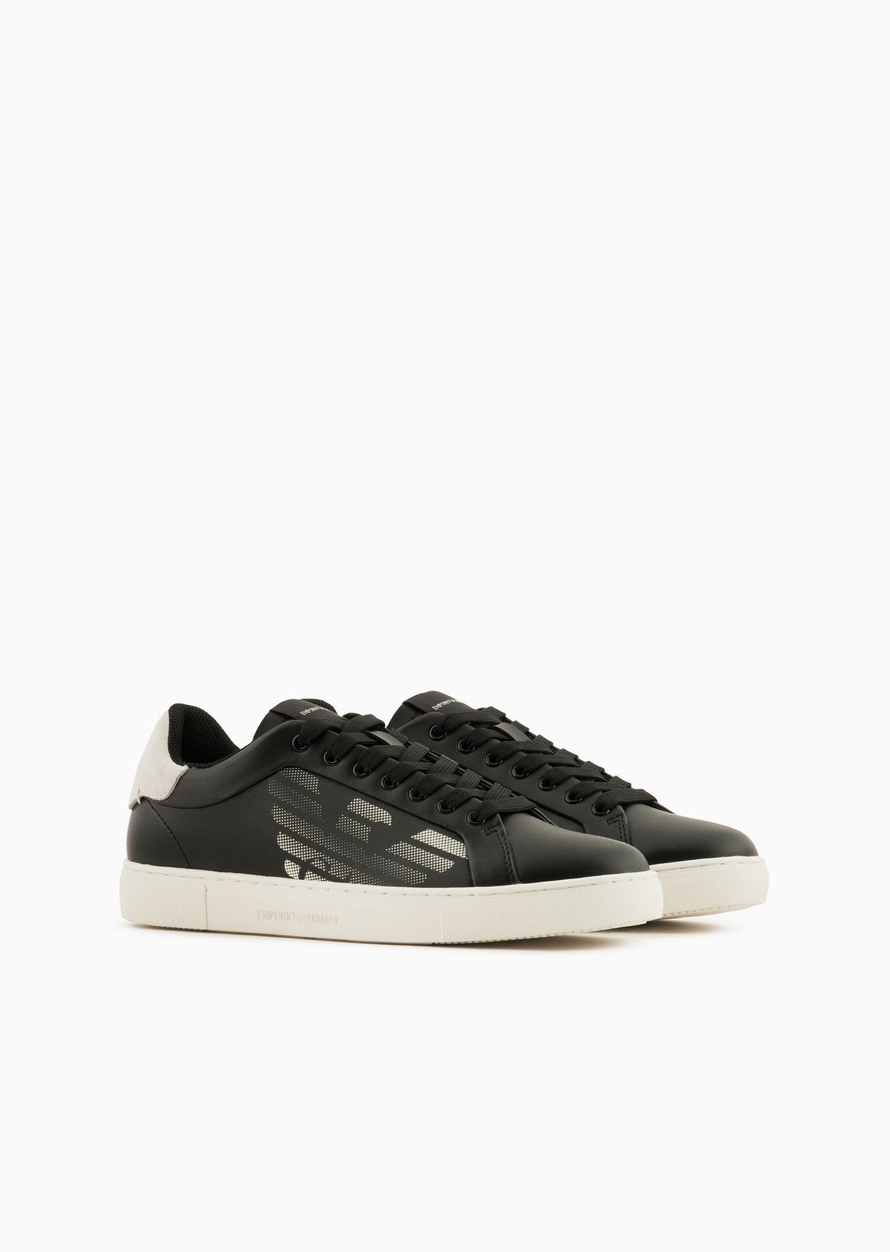 ASV regenerated-leather sneakers with oversized eagle and suede back - 2