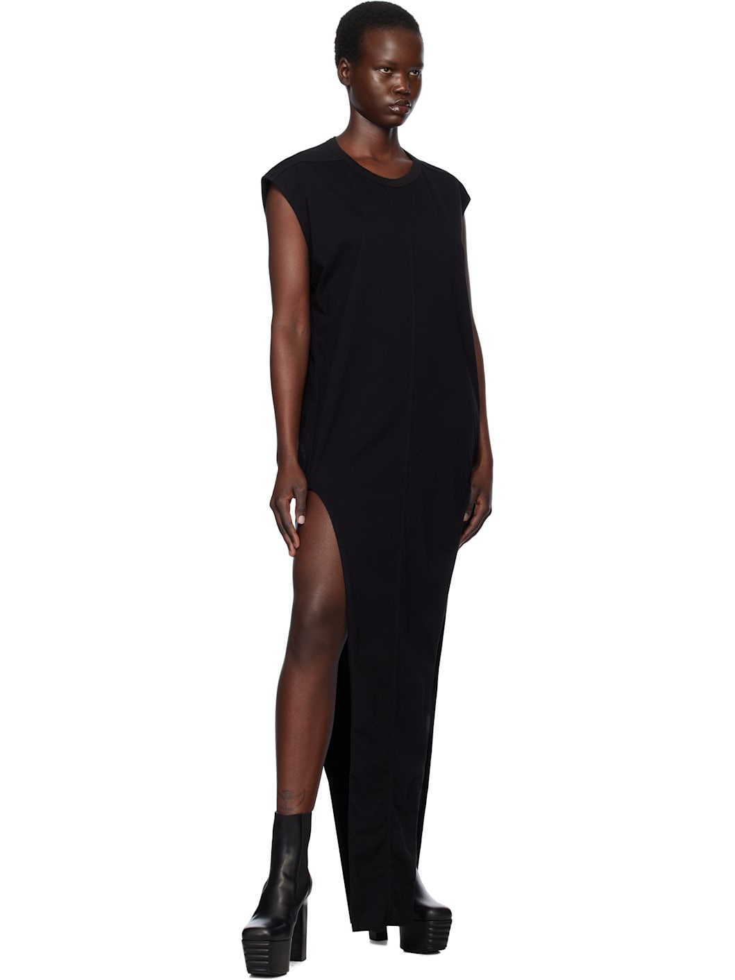 Black Hollywood Classic Arrowhead Maxi Dress - 4