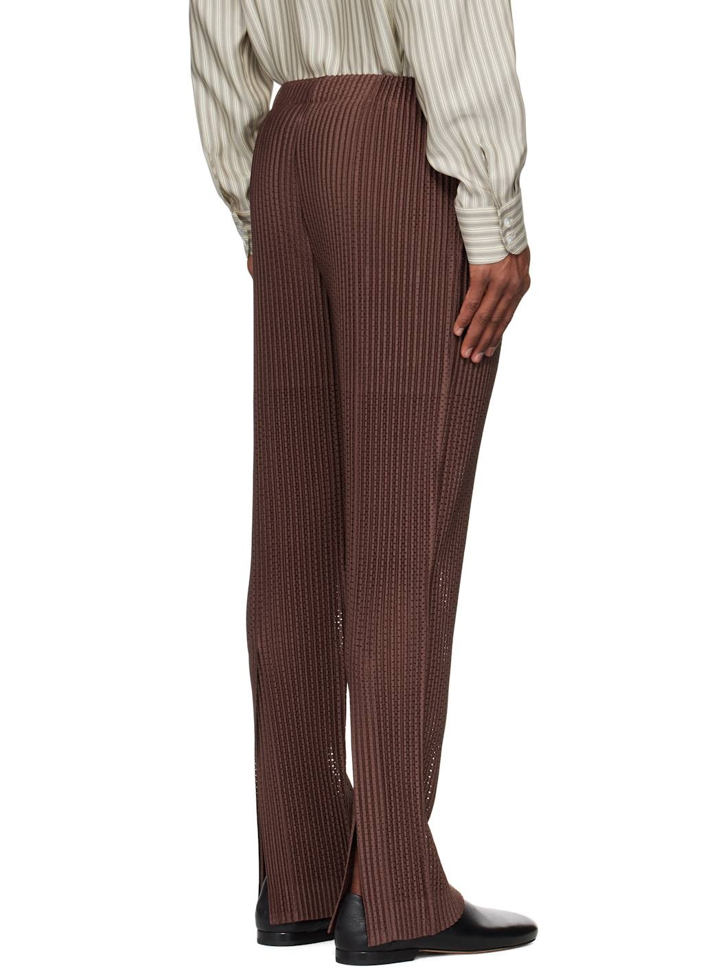 Brown Outer Mesh Trousers - 3