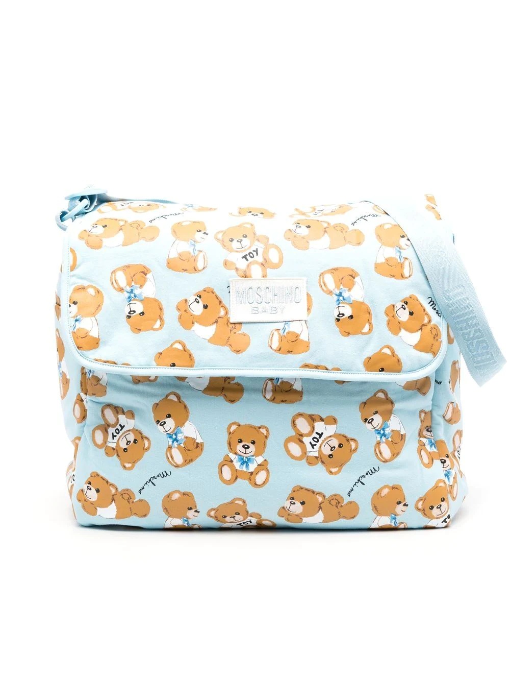 teddy bear-print baby changing bag - 1